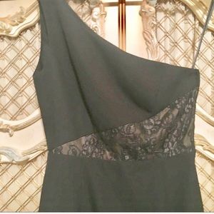 NWT Gillian Dress One Shoulder with Lace Inset 6